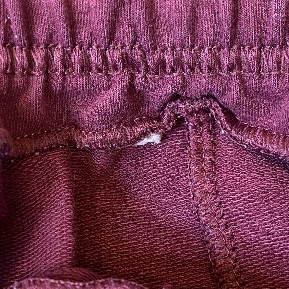 Vintage Abercrombie & Fitch Jogger Sweatpants Womens S Burgundy Sporty Comfy Gym - Picture 9 of 10